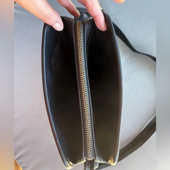 Vintage COACH 9168 Black Leather Crossbody Bag Made in USA 1990 Classic - Picture 10 of 16